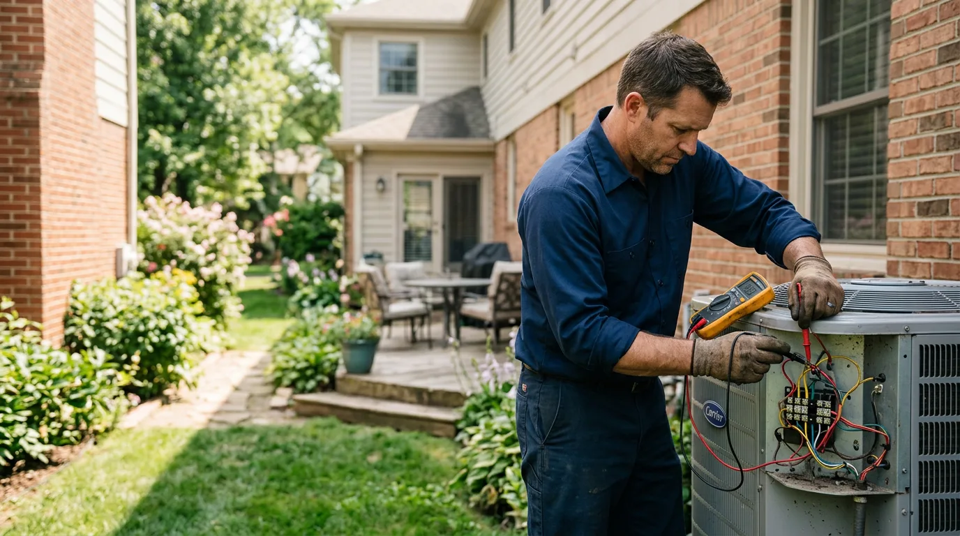 HVAC technician working near Cisne, IL